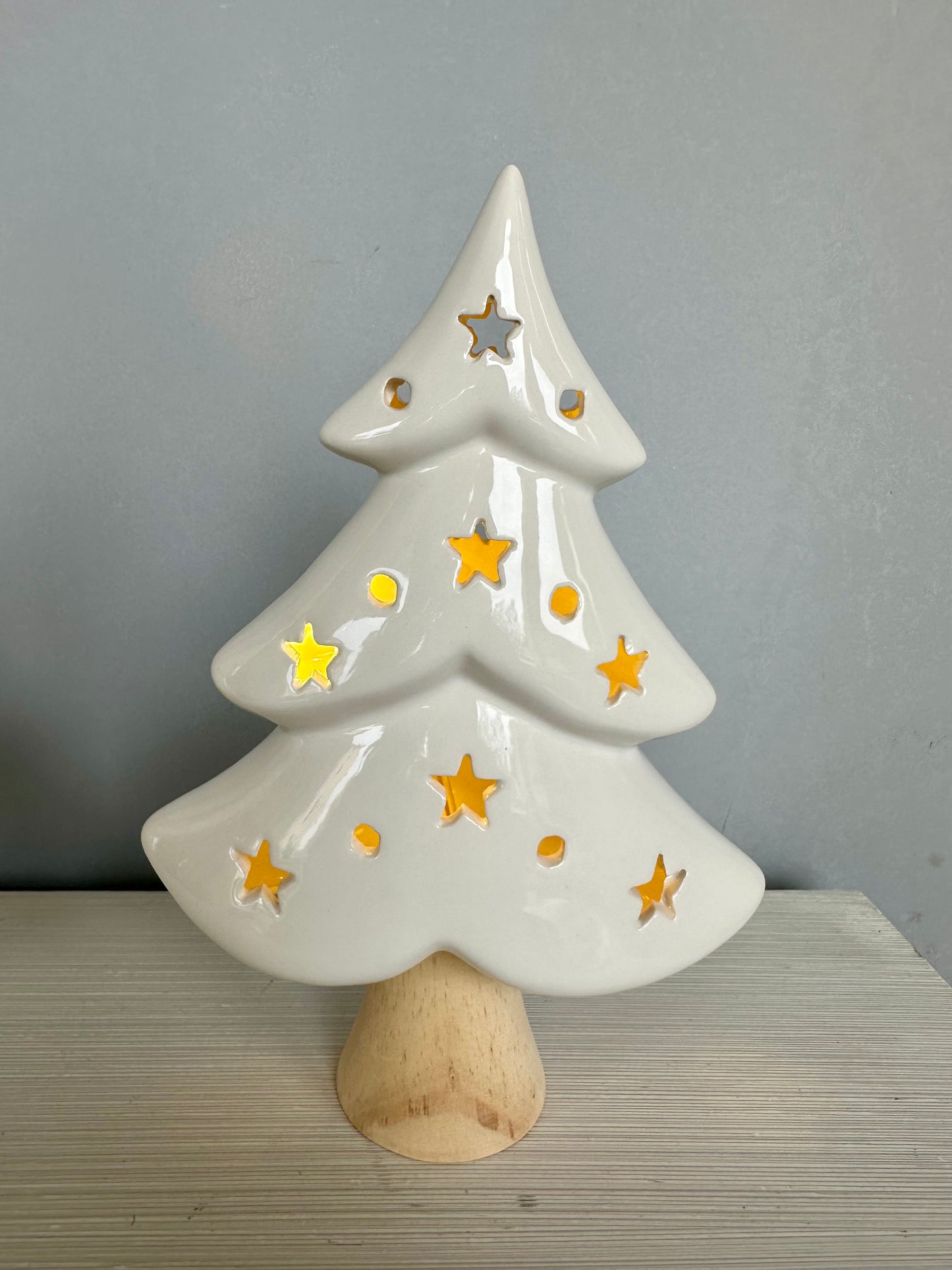 Albero in ceramica con led