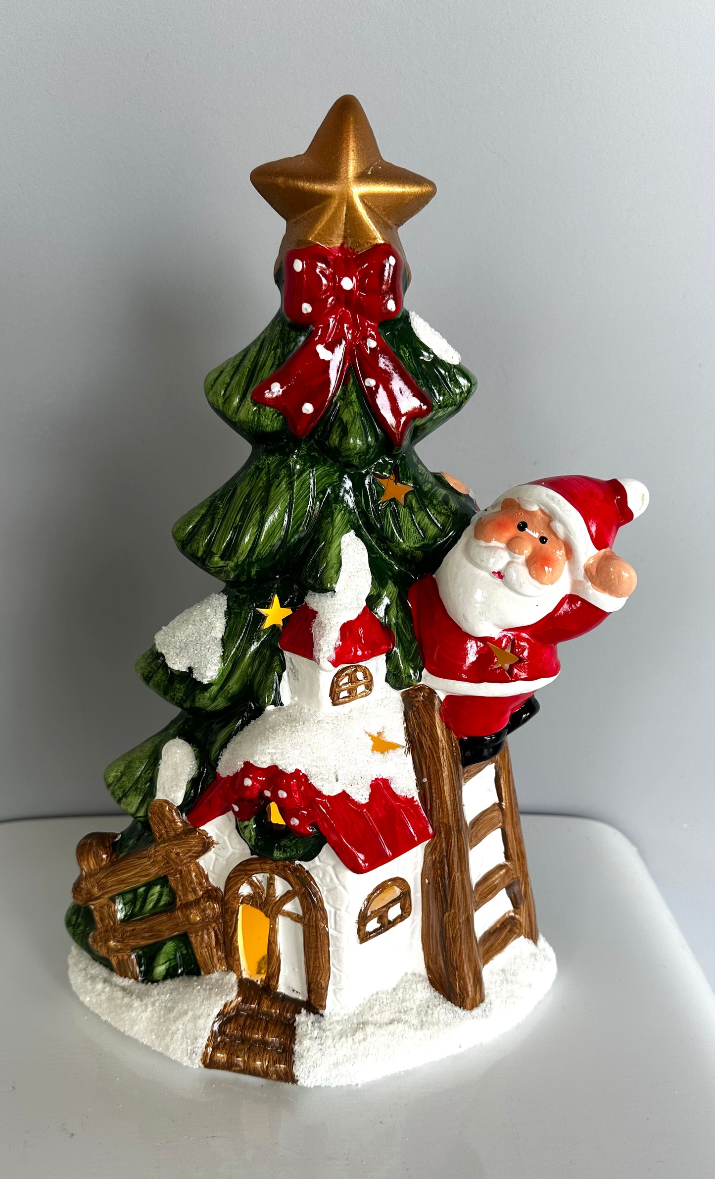 Albero con babbo in ceramica