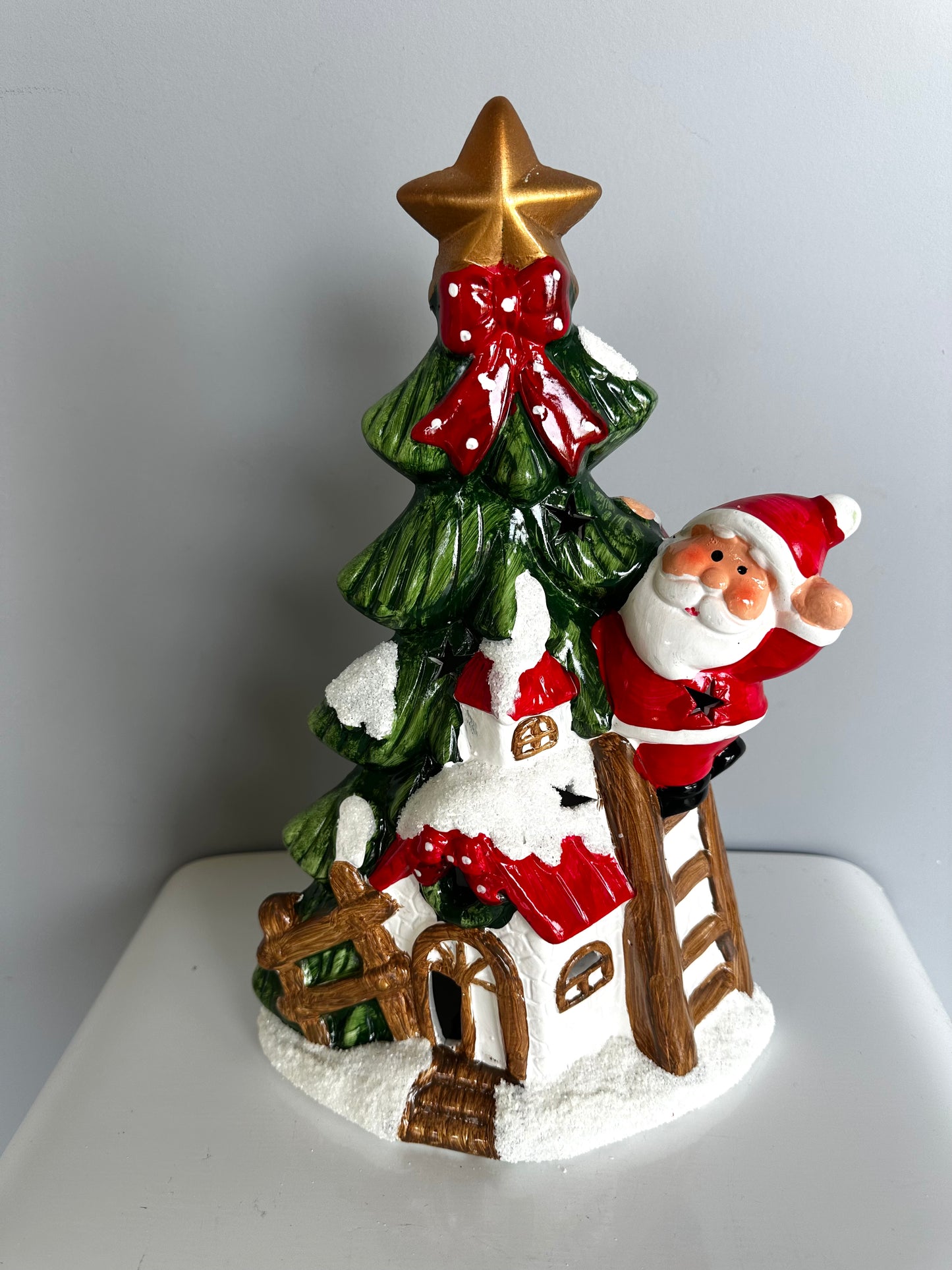 Albero con babbo in ceramica