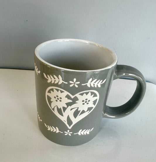 Mug grigia con stella alpina